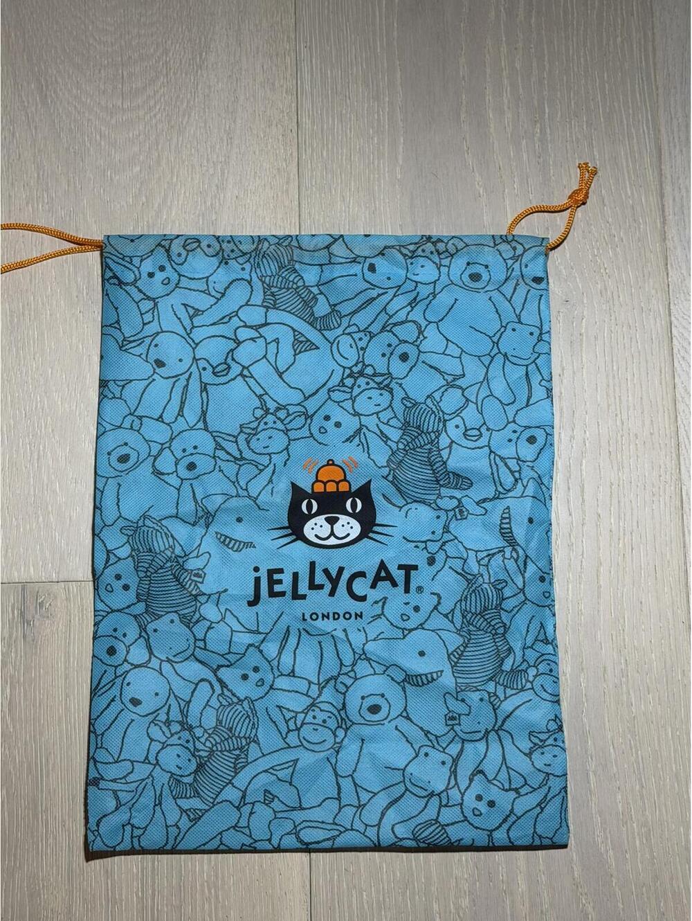 Jellycat London Blue Gift Bag Drawstring Storage Sack Plush Collectible